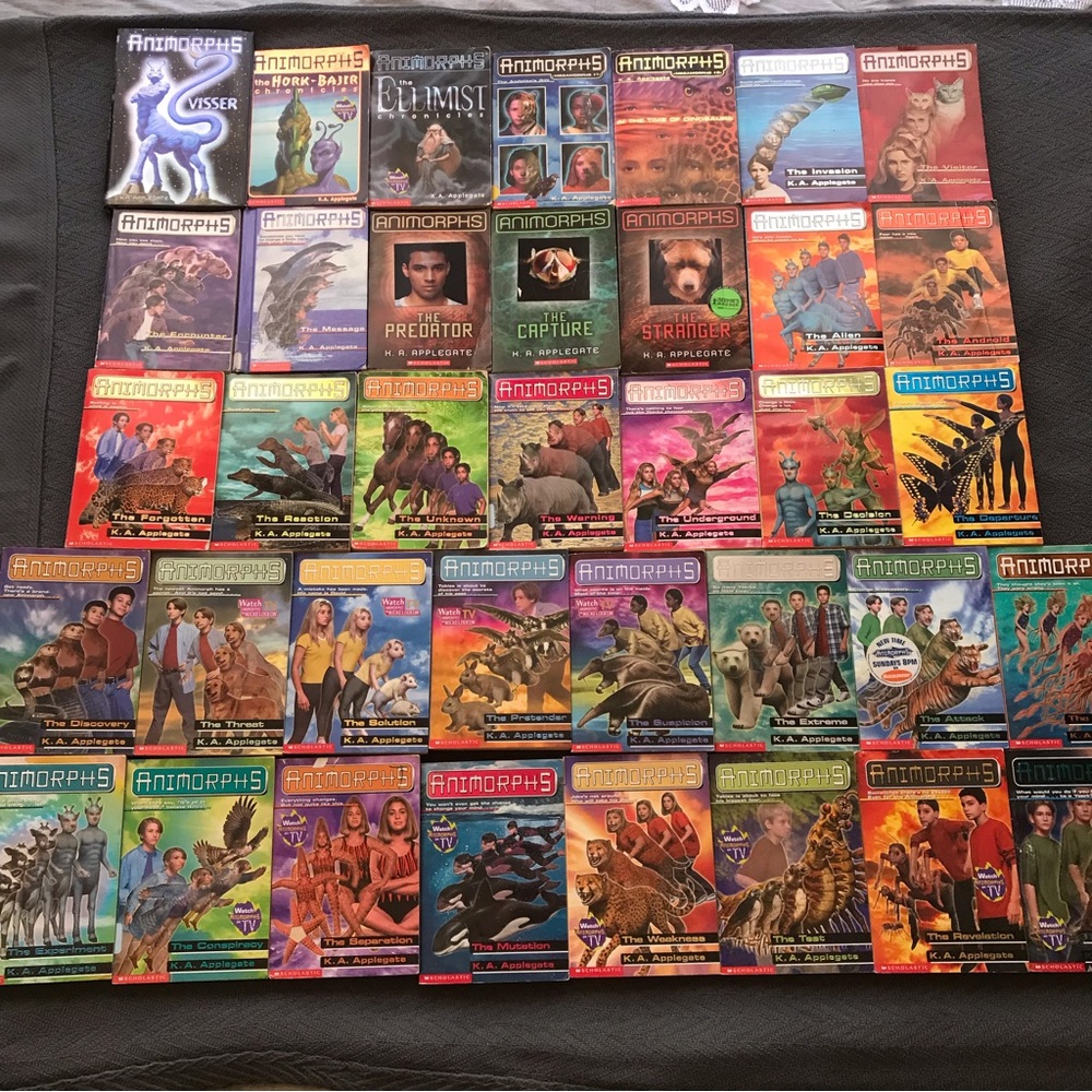 Vintage K. A. Applegate Animorphs Megamorphs Visser Hotk-Bajir Ellimist